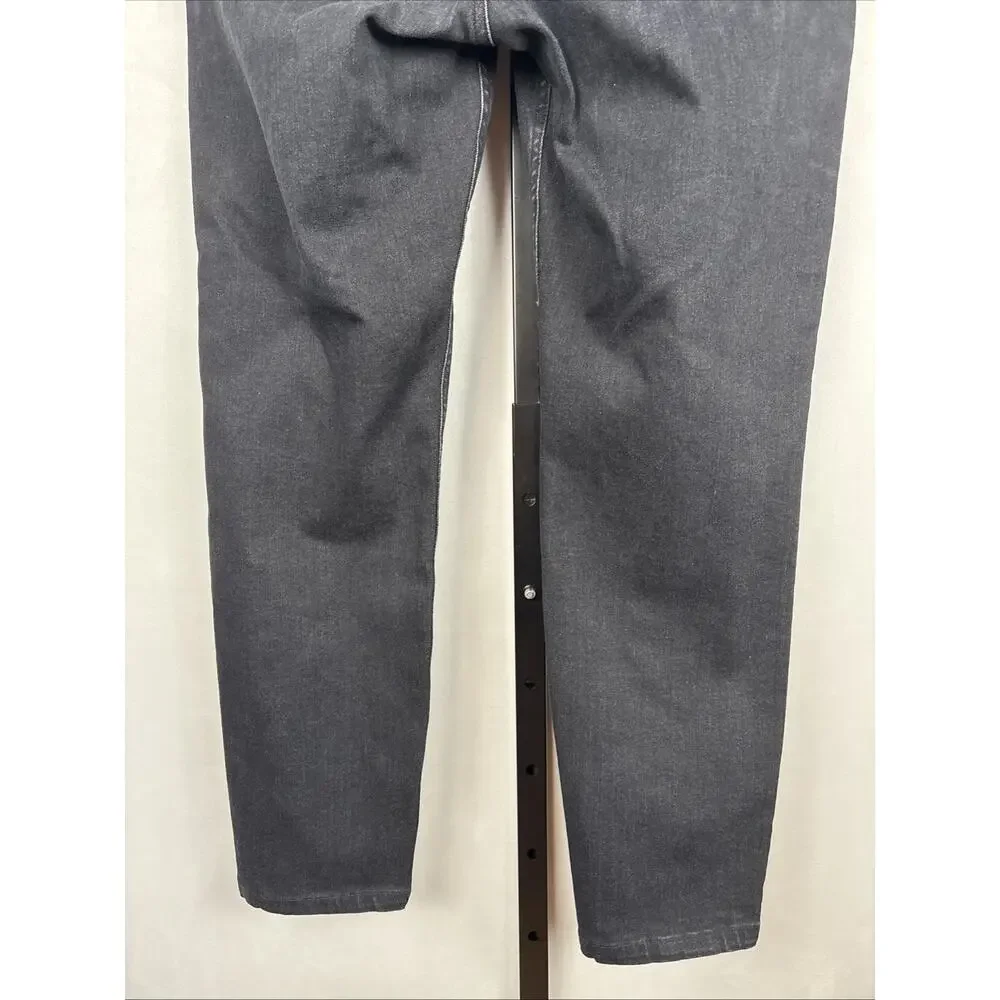 Lafayette 148 Mercer Skinny Jeans Women's 31 Washed Onyx Black Stretch Ankle - Picture 9 of 13